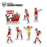 OFFICIAL ARSENAL CHRISTMAS STICKER PACK