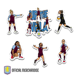 OFFICIAL UP THE VILLA PLAYER STICKER PACK