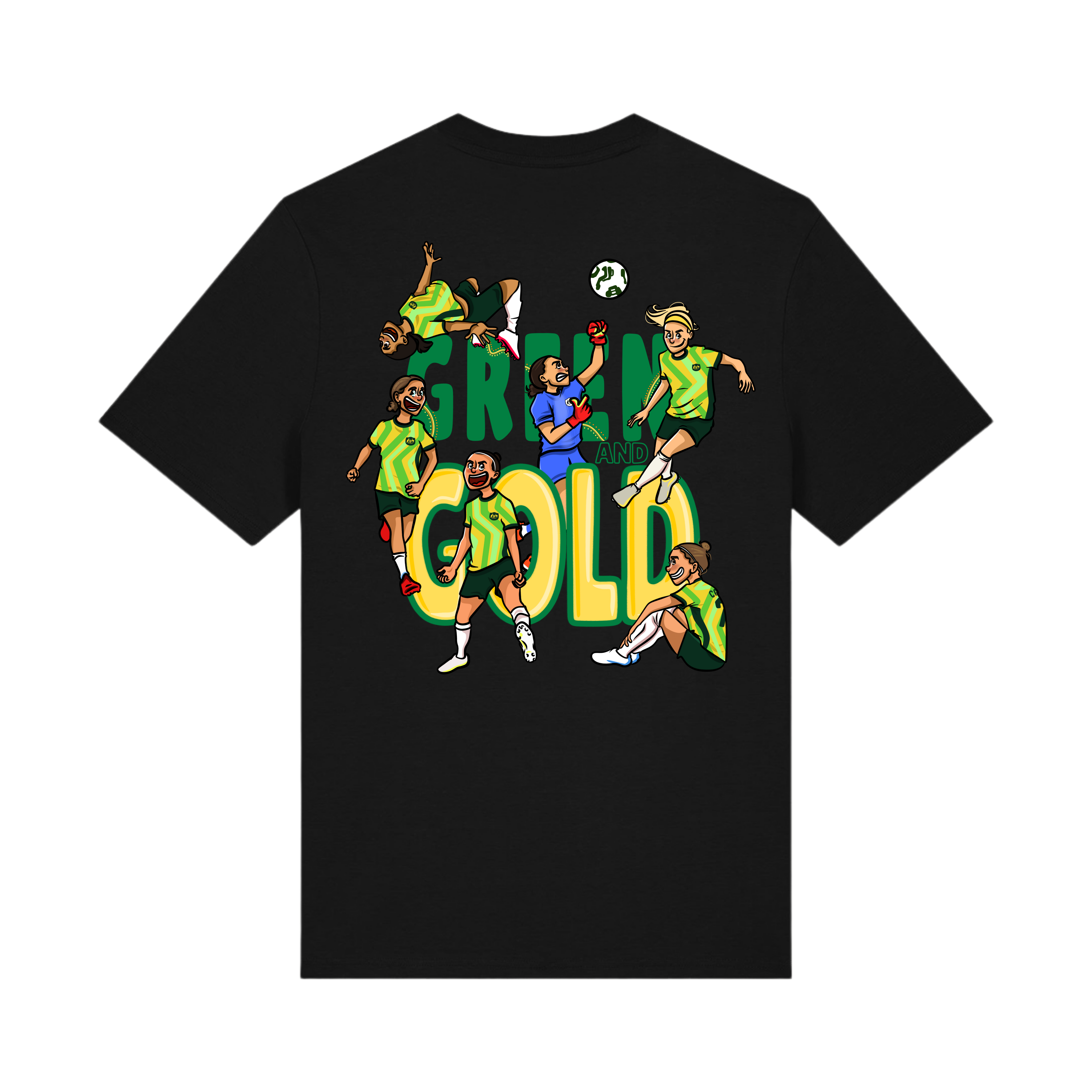 GREEN AND GOLD MATILDAS TEE *PRE-ORDER* AFTA Studios