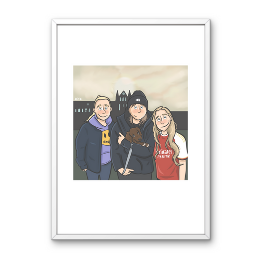 PERSONALISED ILLUSTRATION - COMMISSIONS A4 PRINT & DIGITAL