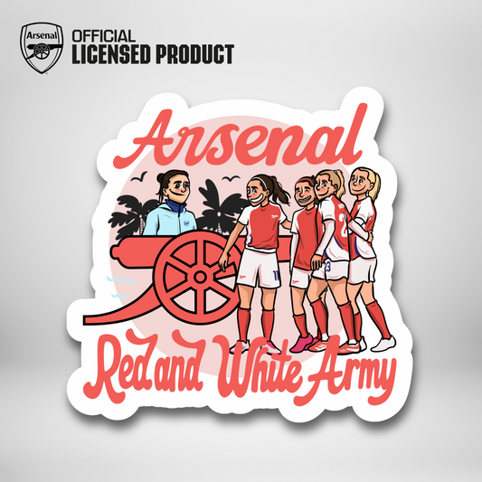ARSENAL RED & WHITE ARMY STICKER *PRE-ORDER*