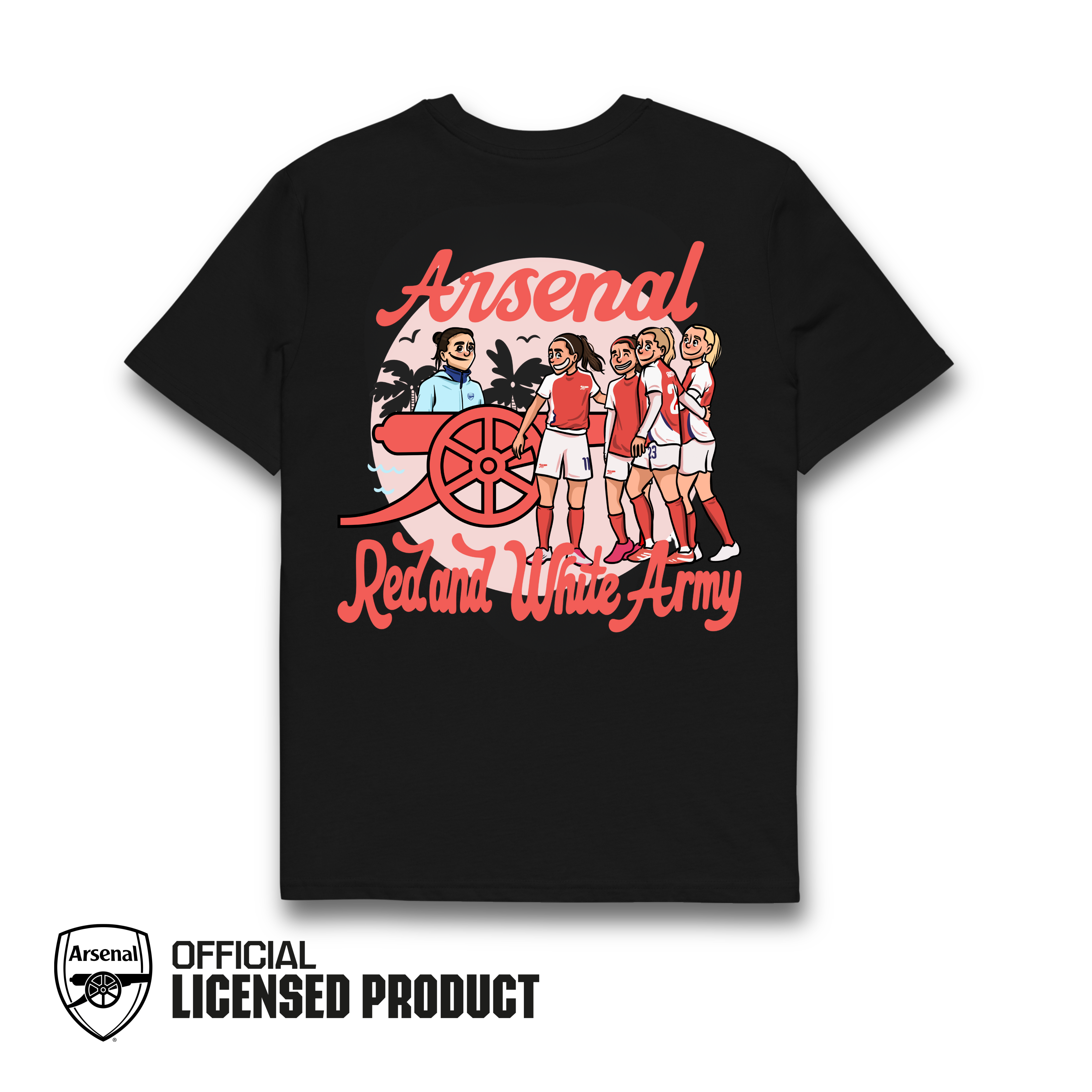 ARSENAL RED & WHITE ARMY TEE AFTA Studios