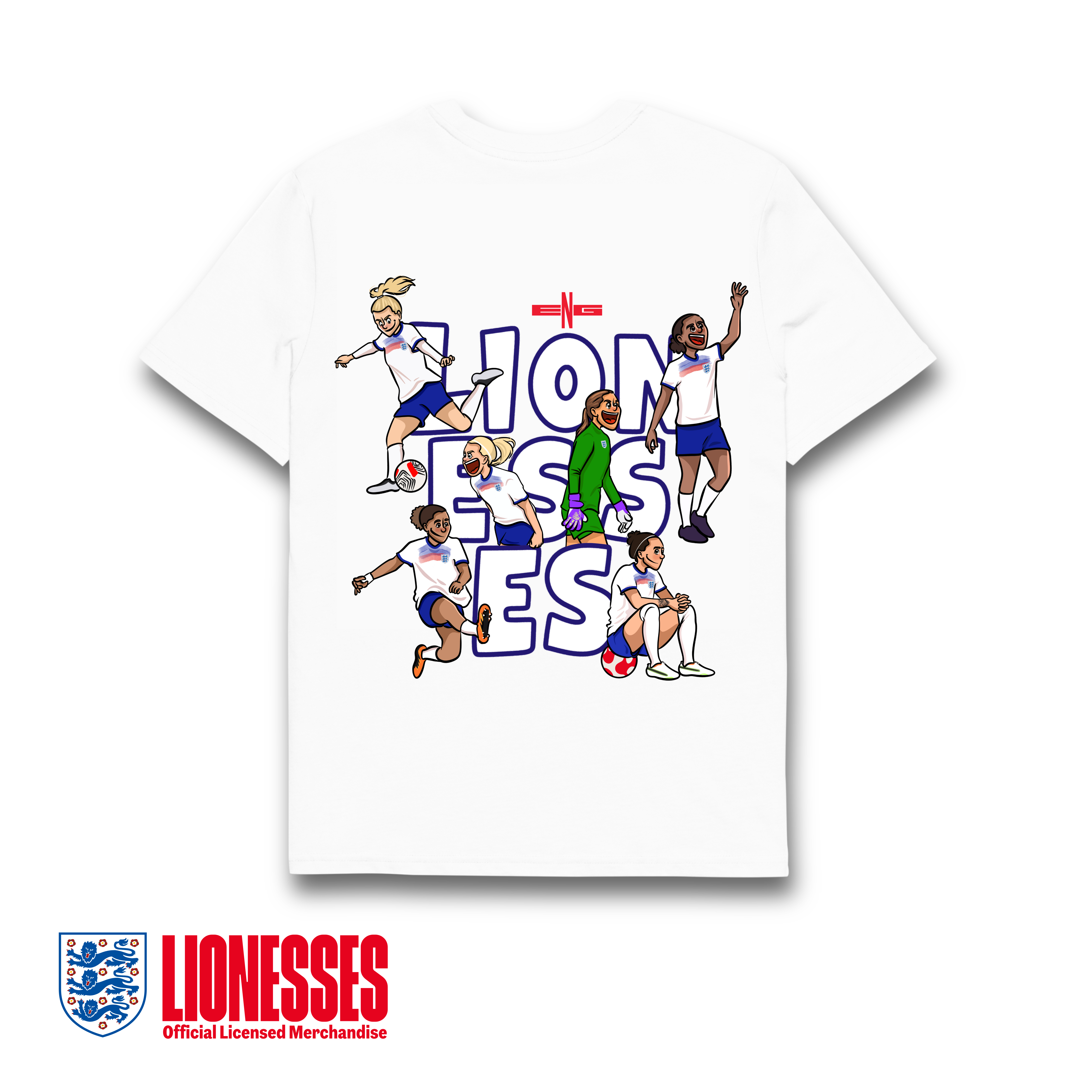 OFFICIAL ENGLAND LIONESSES TEE AFTA Studios