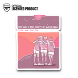 OVER LAND AND SEA ARSENAL STICKER AFTA Studios