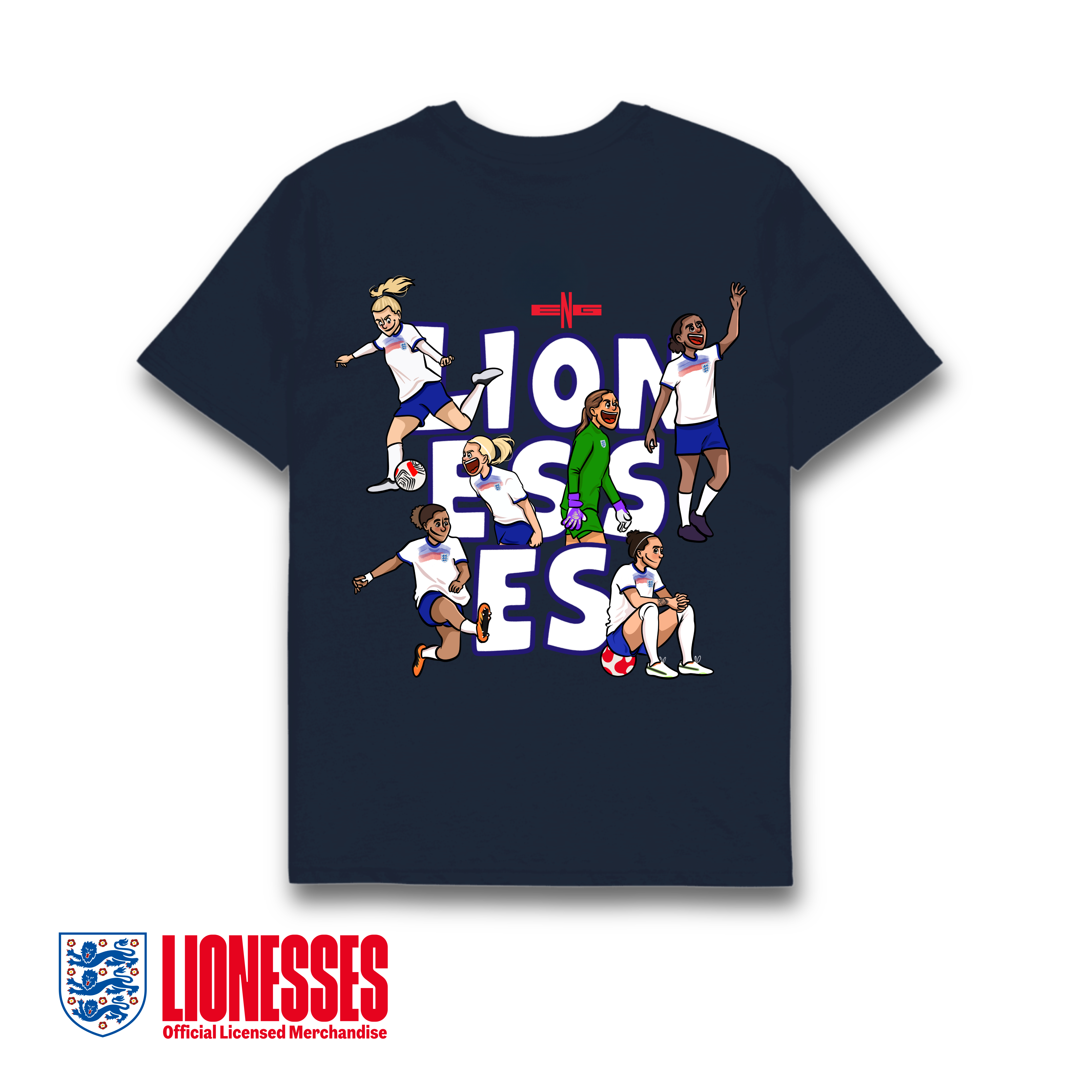OFFICIAL ENGLAND LIONESSES TEE AFTA Studios