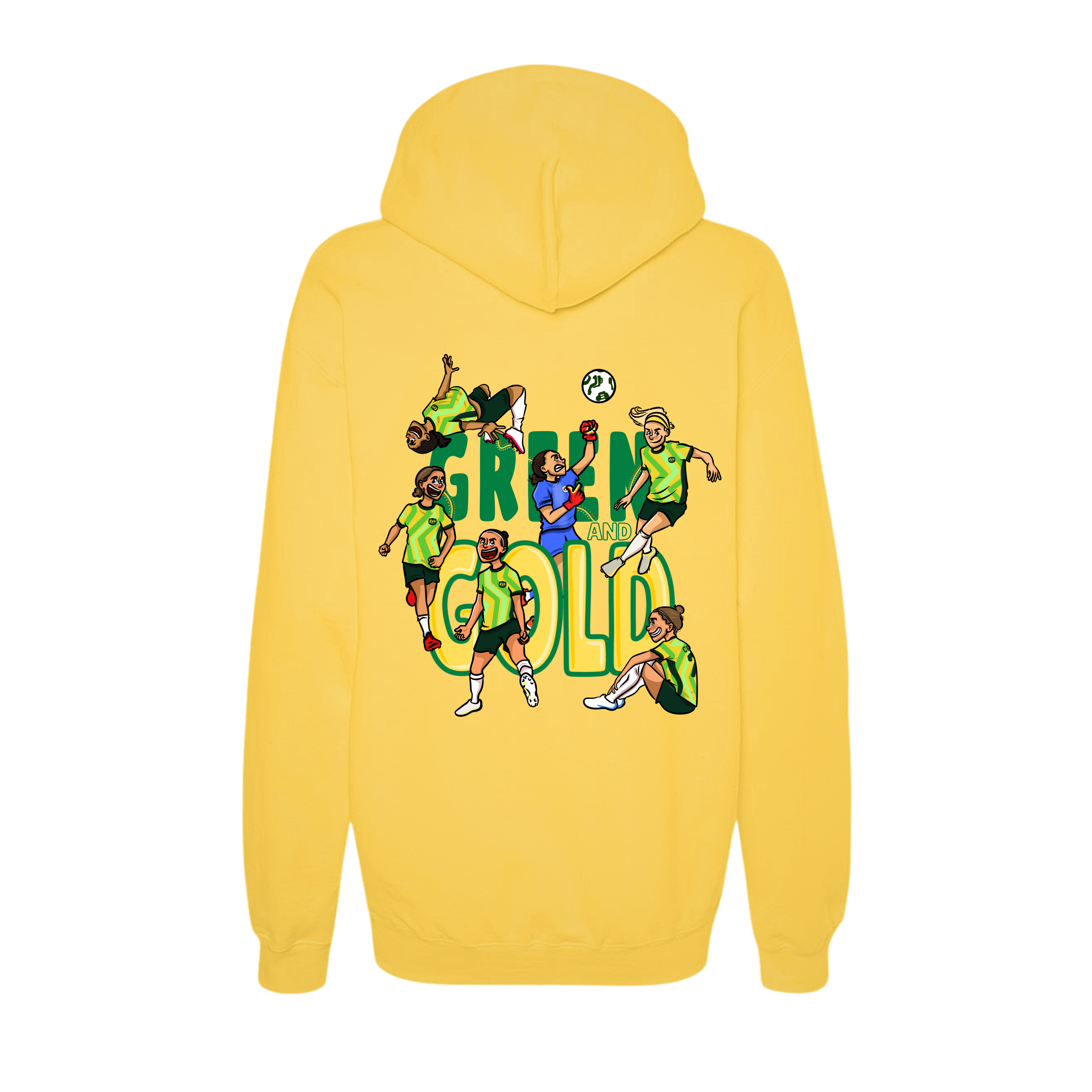 GREEN AND GOLD MATILDAS - HOODIE *PRE-ORDER* AFTA Studios