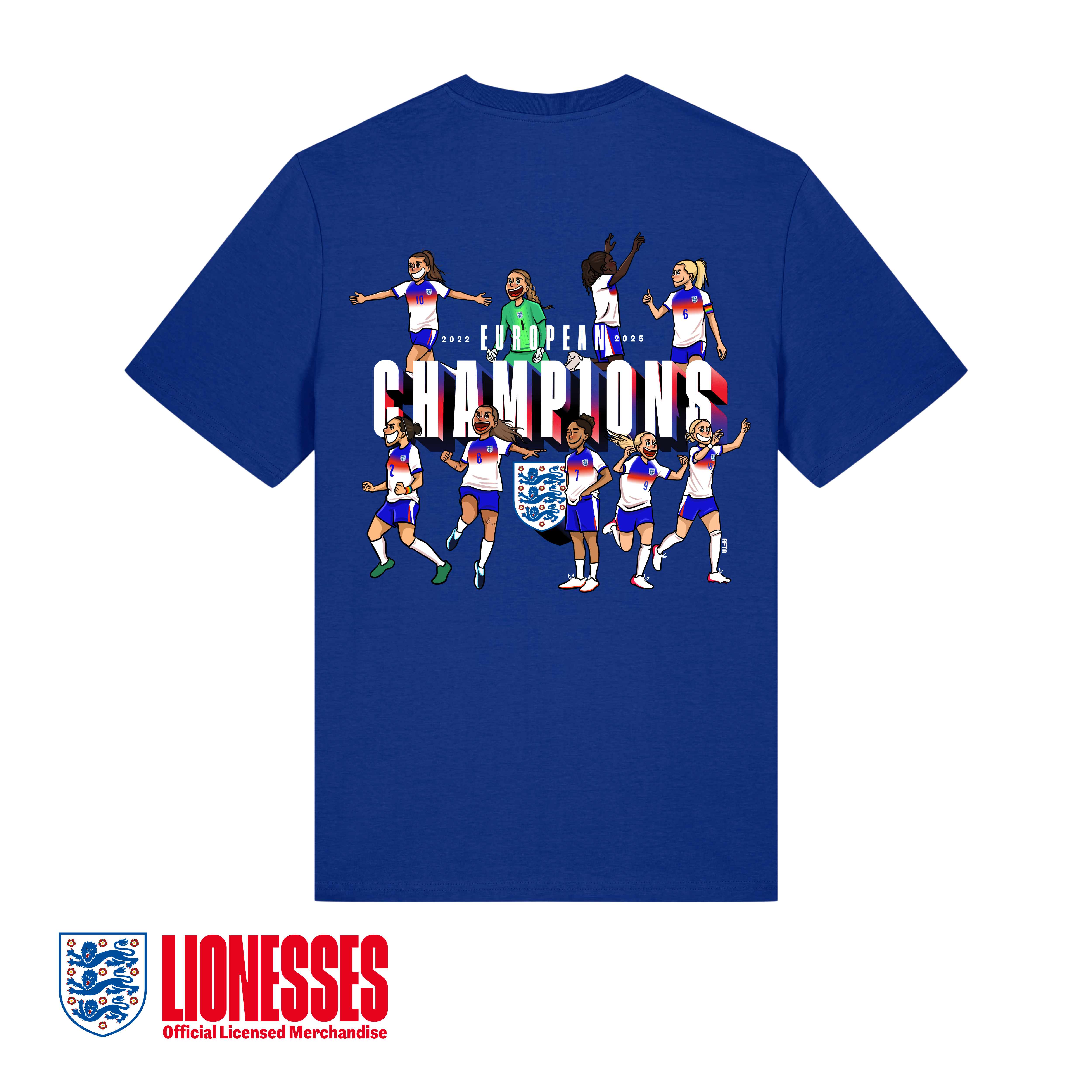 OFFICIAL LIONESSES EUROPEAN CHAMPIONS 2025 TEE AFTA Studios