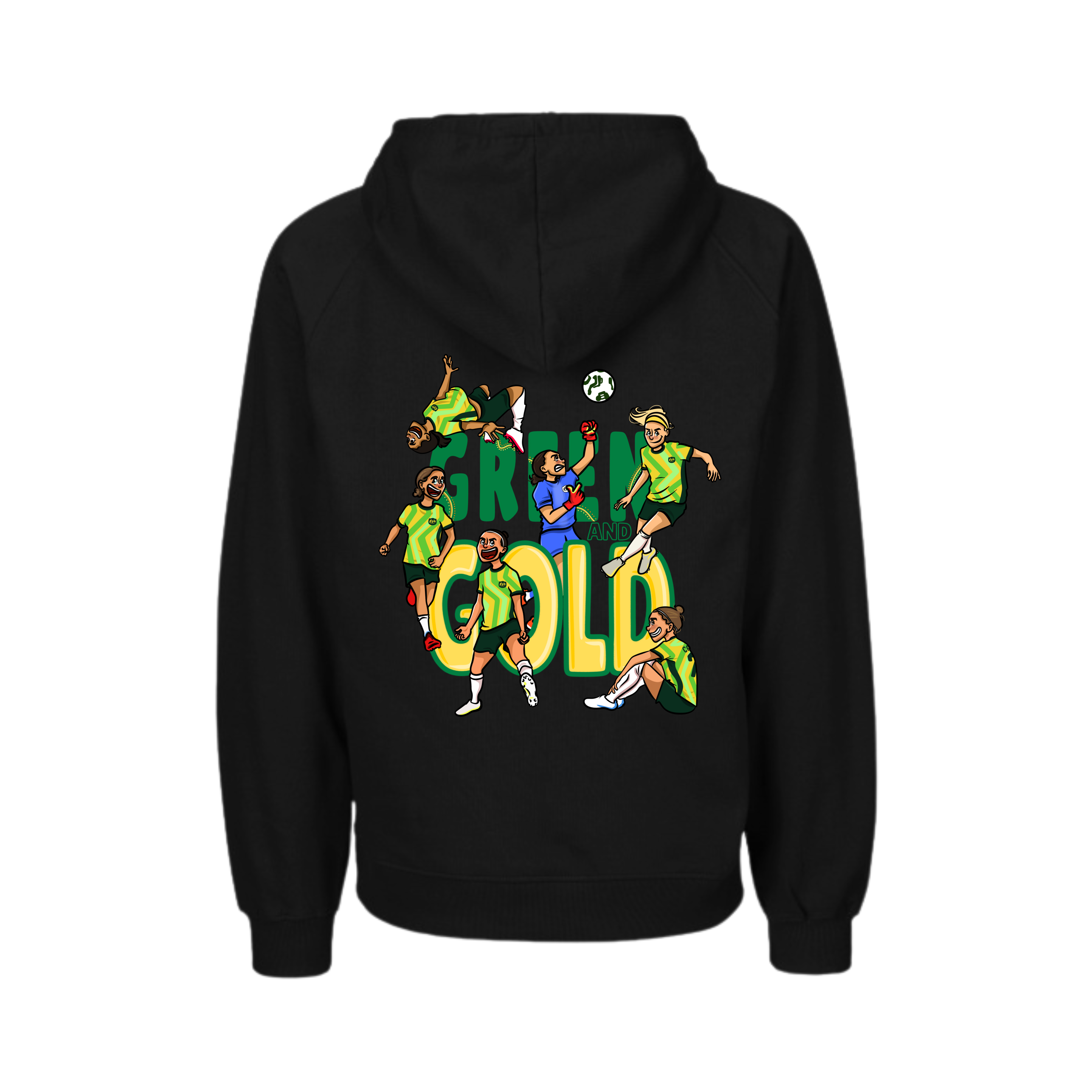 GREEN AND GOLD MATILDAS - HOODIE *PRE-ORDER* AFTA Studios