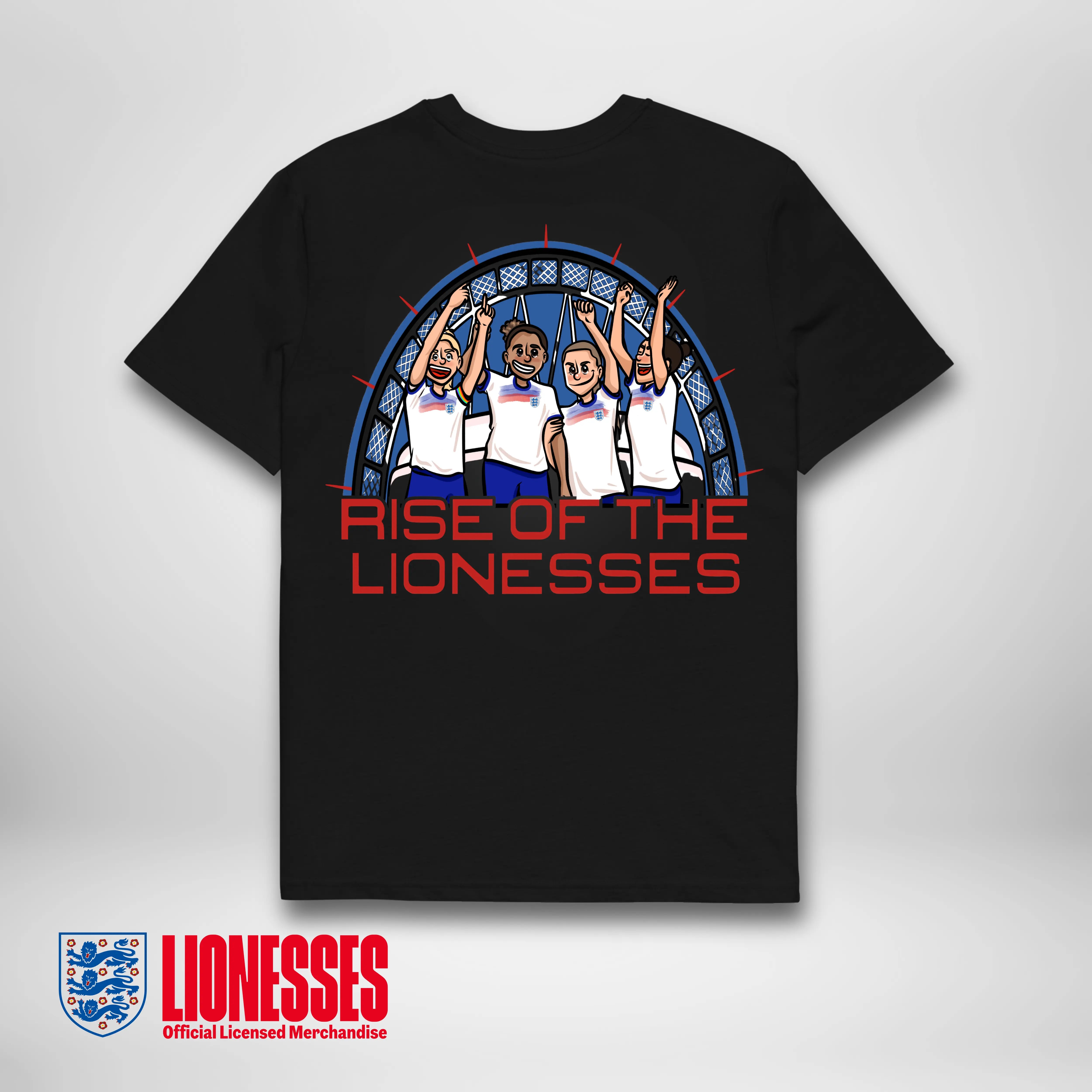 OFFICIAL ENGLAND RISE OF THE LIONESSES TEE AFTA Studios