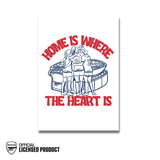 HOME IS WHERE THE HEART IS ARSENAL A5 PRINT AFTA Studios