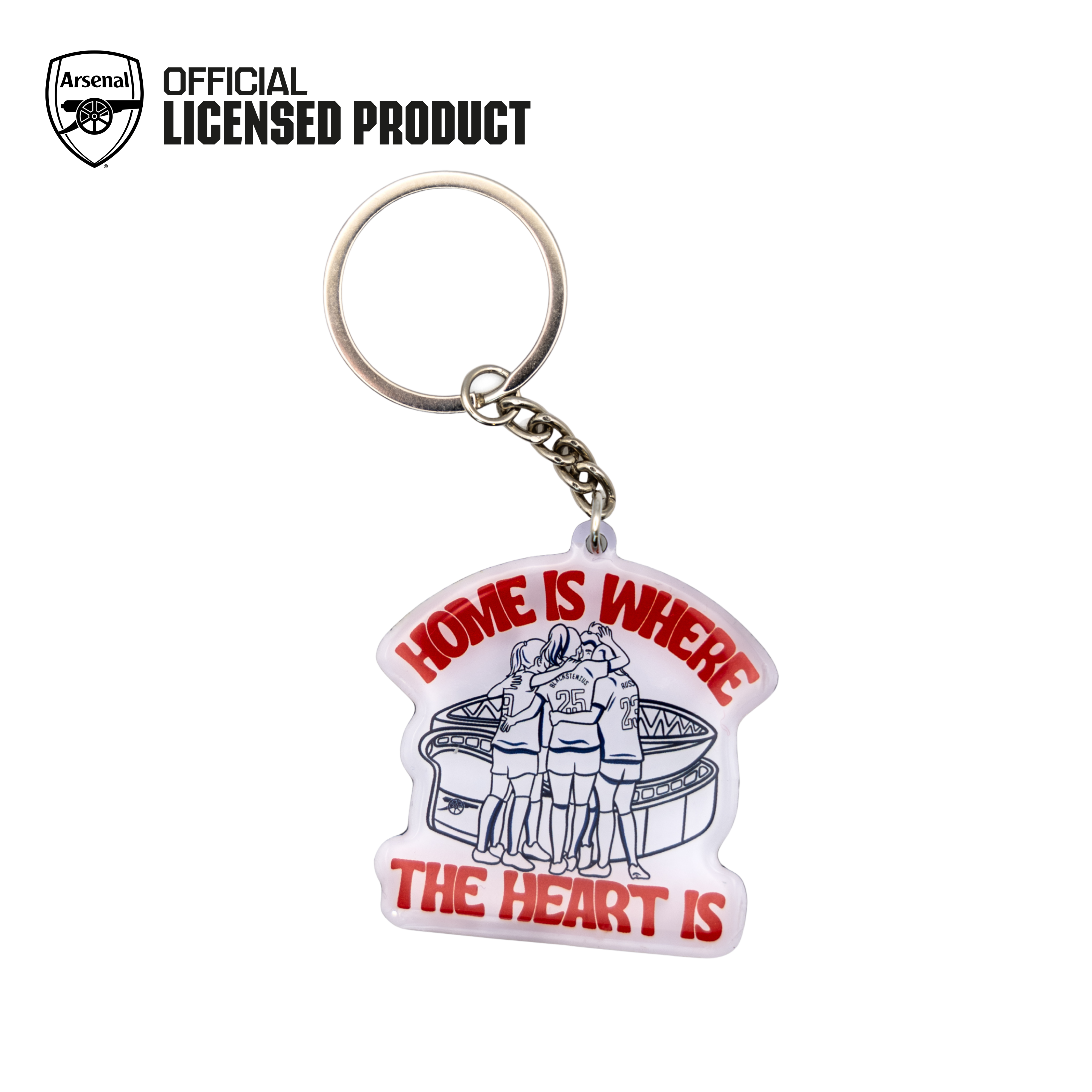 HOME IS WHERE THE HEART ARSENAL KEYRING AFTA Studios