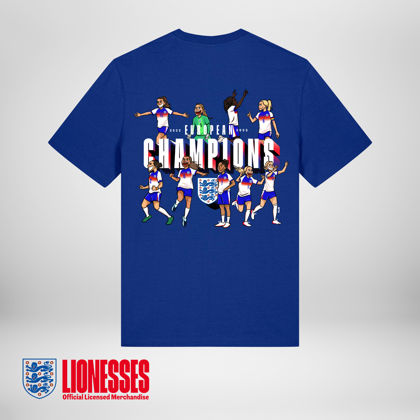 OFFICIAL LIONESSES EUROPEAN CHAMPIONS 2025 TEE *PRE-ORDER*