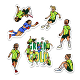 GREEN AND GOLD MATILDAS PLAYER STICKER PACK