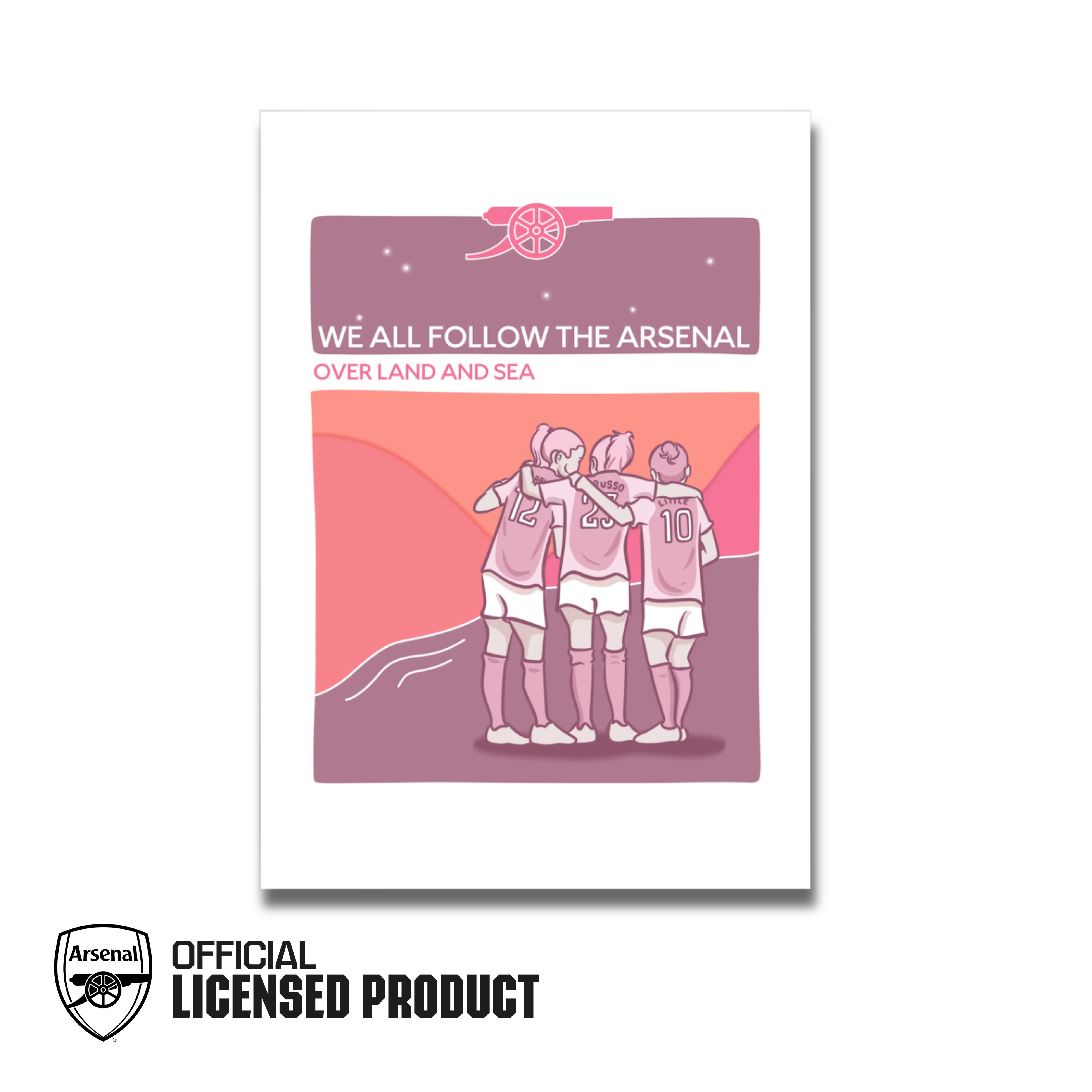 OVER LAND AND SEA ARSENAL A5 PRINT AFTA Studios