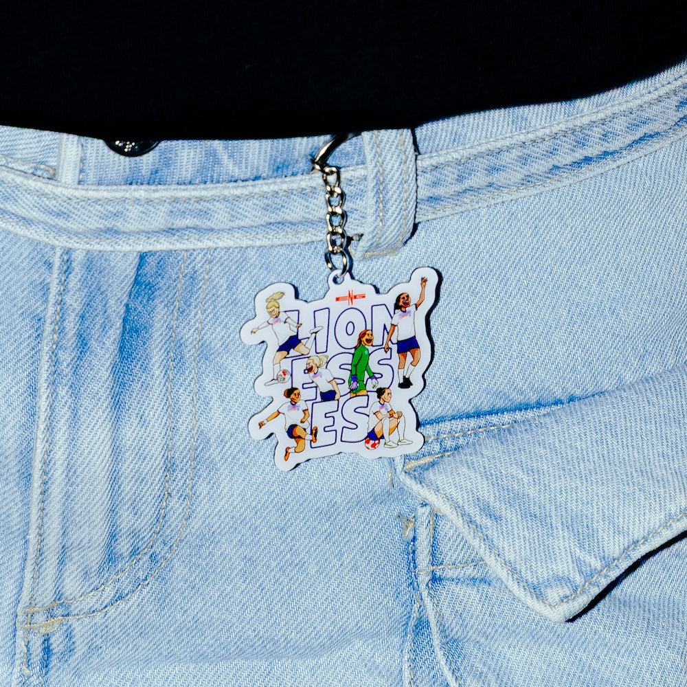 OFFICIAL ENGLAND LIONESSES KEYRING AFTA Studios