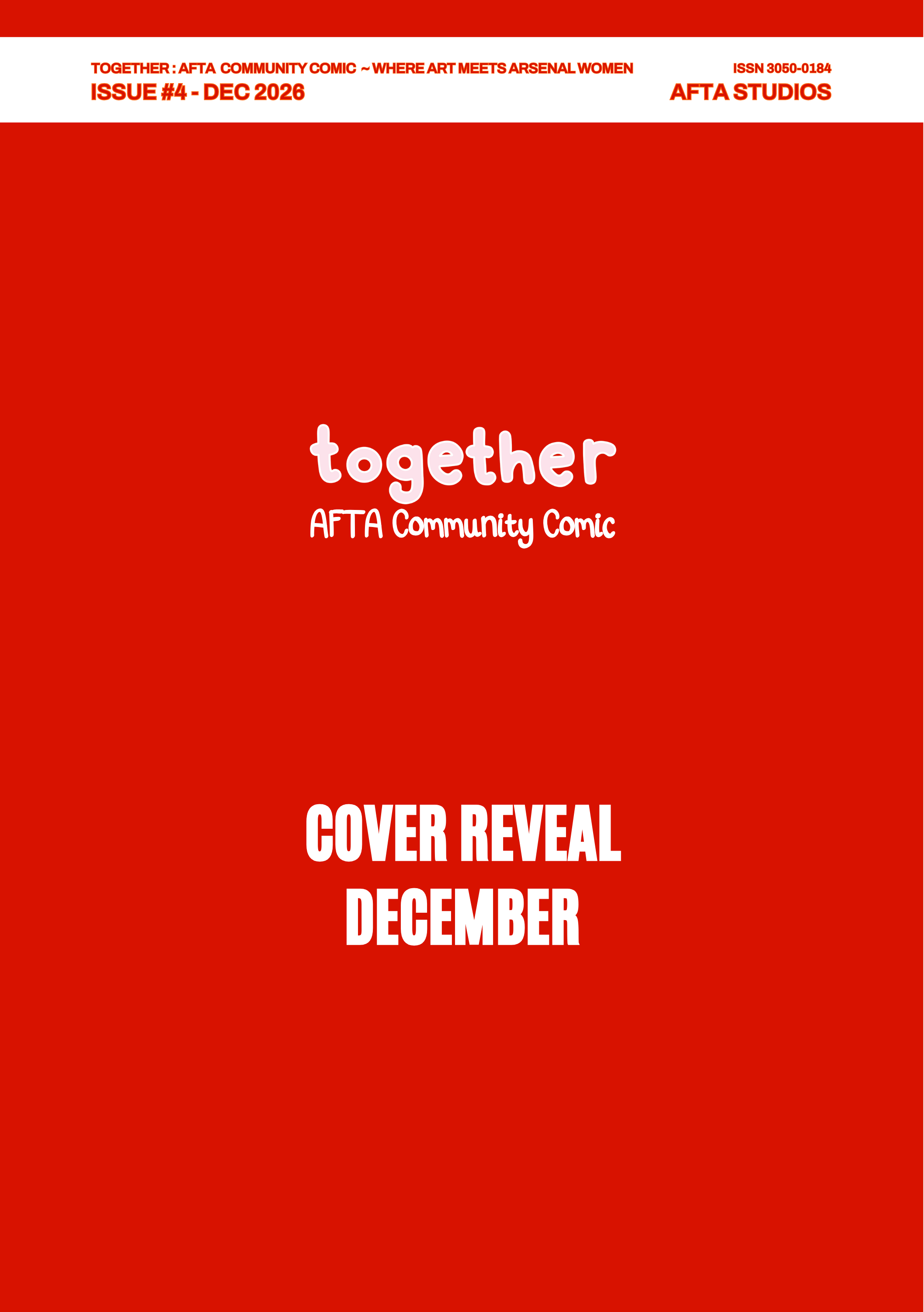 TOGETHER - ARSENAL WOMEN AFTA COMMUNITY COMIC (FANZINE) 25/26 AFTA Studios
