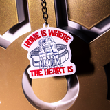 HOME IS WHERE THE HEART ARSENAL KEYRING AFTA Studios
